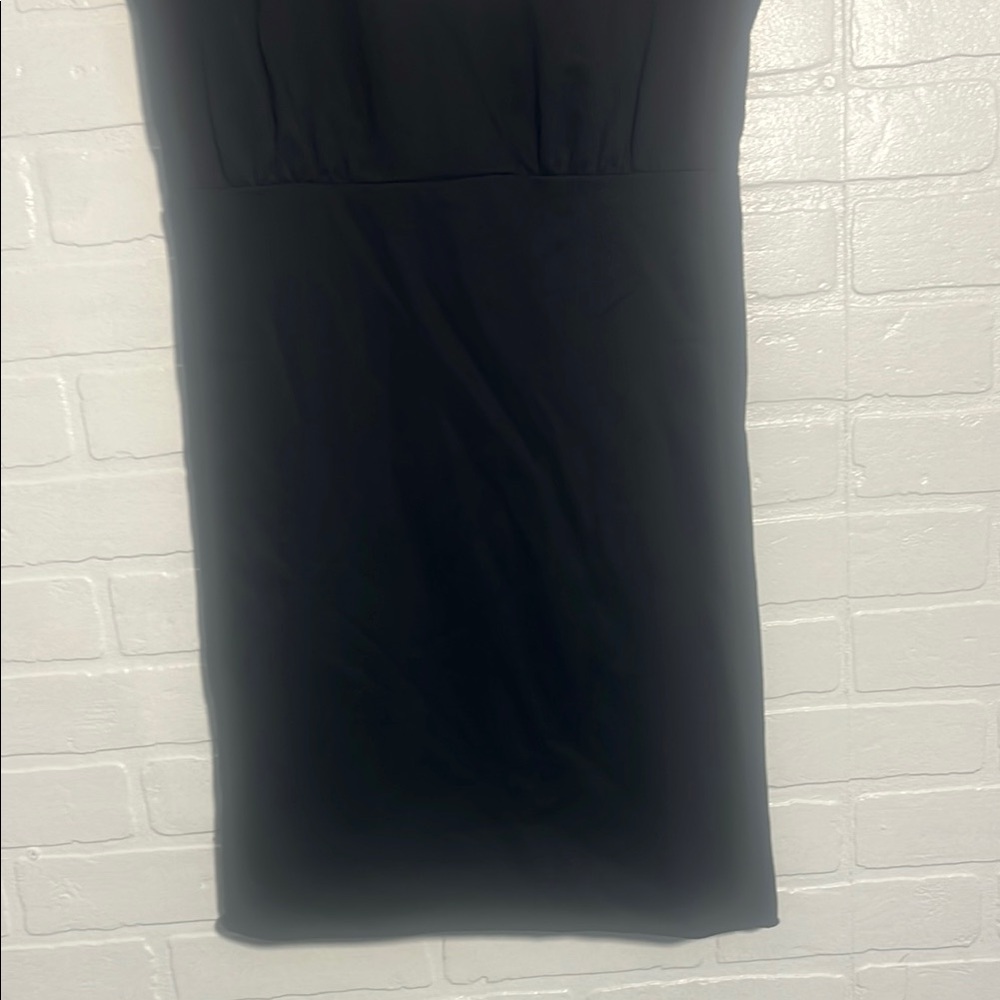 Paper Crane Dress Womens Black Mini Short Sleeve Dress Large Tight Fitted NWT - Picture 3 of 4